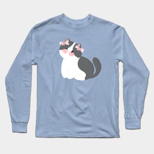 Coquette grey Cat Long Sleeve T-Shirt